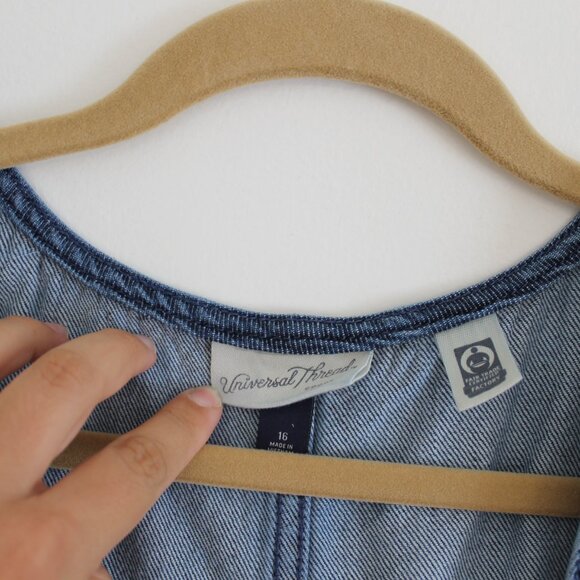 Denim* Barrel-Legged Jumpsuit - Picture 5 of 6